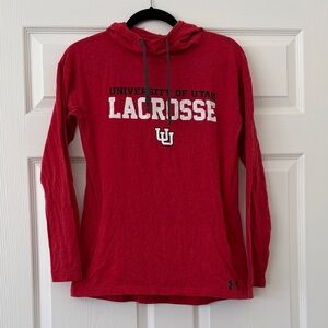 Under Armour University of Utah Lacrosse Hoodie Size S